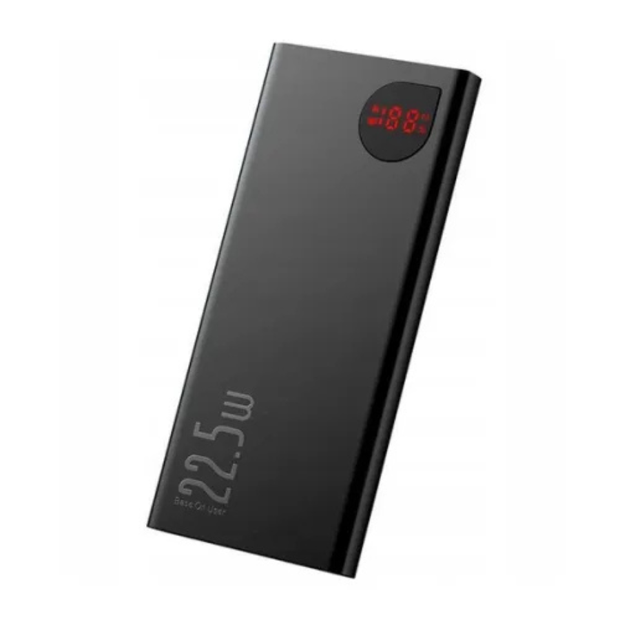 BASEUS ADAMAN METAL DIGITAL DISPLAY POWER BANK 20000mAH 22.5W BLACK